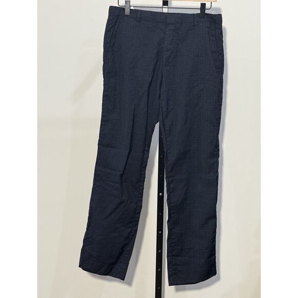 Hugo Boss Pants Mens 32R Navy Blue Flat Front Inseam 29” - Picture 1 of 9